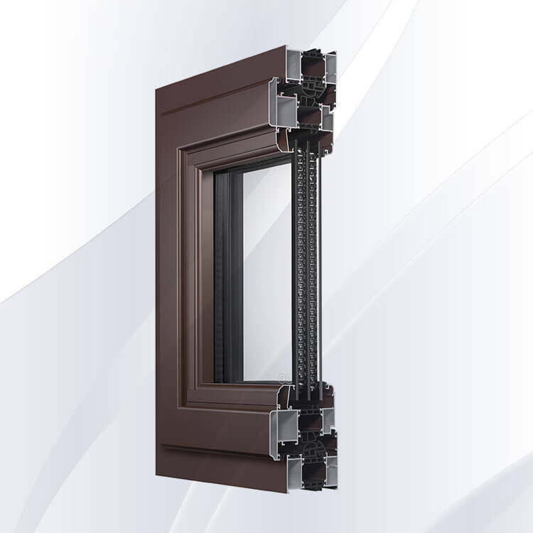 858 Aluminum-Wood Passive Inward Casement Window